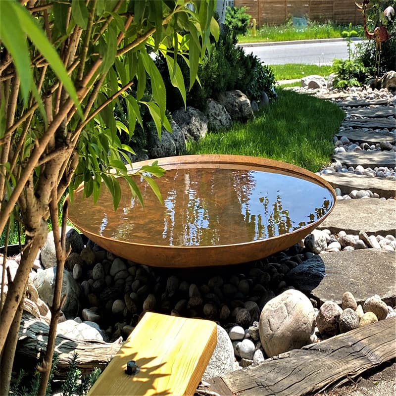 No Maintenance Backyard Corten Water Fountain Services